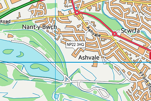NP22 3HQ map - OS VectorMap District (Ordnance Survey)