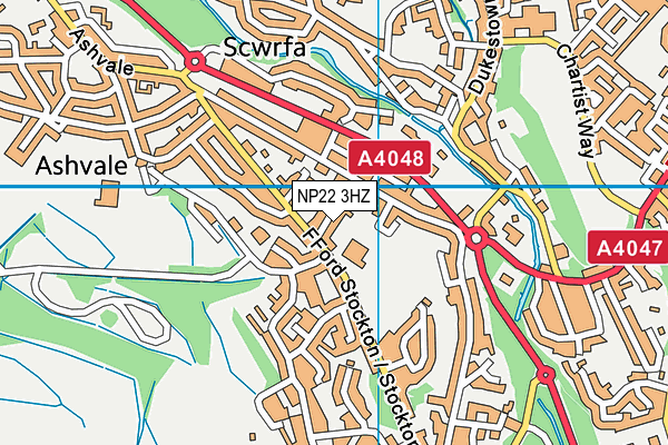 NP22 3HZ map - OS VectorMap District (Ordnance Survey) NP22 3HZ map - OS VectorMap District (Ordnance Survey)