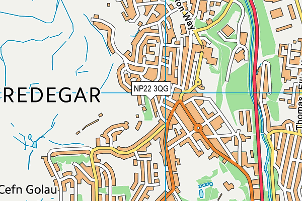 NP22 3QG map - OS VectorMap District (Ordnance Survey) NP22 3QG map - OS VectorMap District (Ordnance Survey)