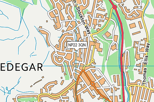 NP22 3QN map - OS VectorMap District (Ordnance Survey) NP22 3QN map - OS VectorMap District (Ordnance Survey)