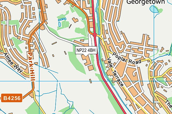 NP22 4BH map - OS VectorMap District (Ordnance Survey) NP22 4BH map - OS VectorMap District (Ordnance Survey)