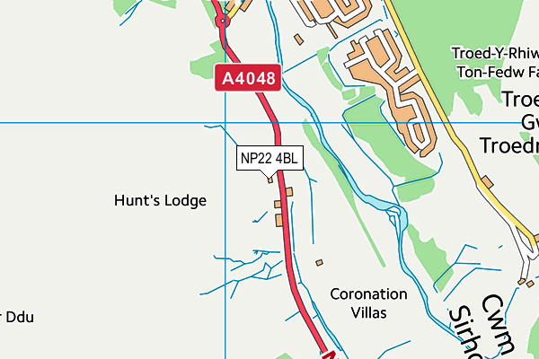 NP22 4BL map - OS VectorMap District (Ordnance Survey) NP22 4BL map - OS VectorMap District (Ordnance Survey)