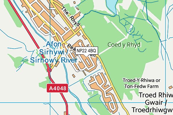 NP22 4BQ map - OS VectorMap District (Ordnance Survey) NP22 4BQ map - OS VectorMap District (Ordnance Survey)