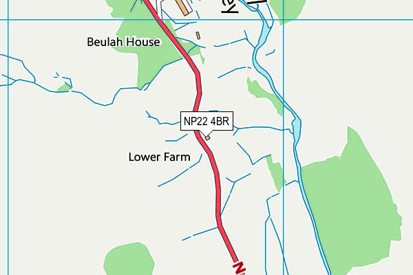 NP22 4BR map - OS VectorMap District (Ordnance Survey) NP22 4BR map - OS VectorMap District (Ordnance Survey)