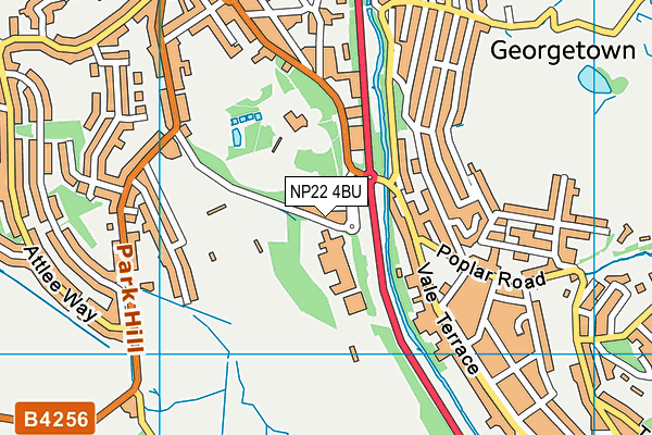 NP22 4BU map - OS VectorMap District (Ordnance Survey) NP22 4BU map - OS VectorMap District (Ordnance Survey)