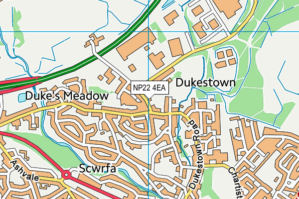 NP22 4EA map - OS VectorMap District (Ordnance Survey) NP22 4EA map - OS VectorMap District (Ordnance Survey)