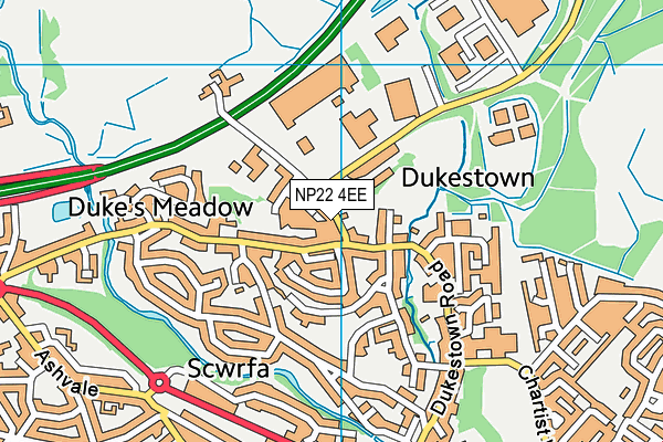 NP22 4EE map - OS VectorMap District (Ordnance Survey) NP22 4EE map - OS VectorMap District (Ordnance Survey)