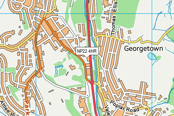 NP22 4HR map - OS VectorMap District (Ordnance Survey) NP22 4HR map - OS VectorMap District (Ordnance Survey)