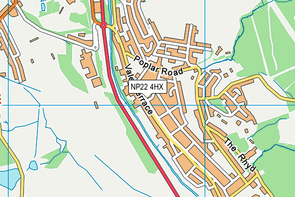 NP22 4HX map - OS VectorMap District (Ordnance Survey) NP22 4HX map - OS VectorMap District (Ordnance Survey)