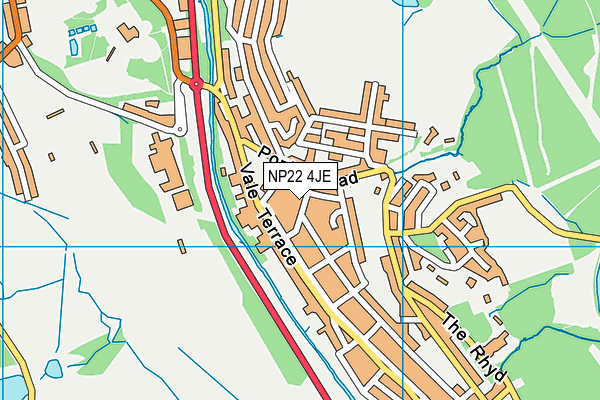 NP22 4JE map - OS VectorMap District (Ordnance Survey) NP22 4JE map - OS VectorMap District (Ordnance Survey)