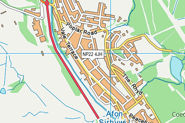 NP22 4JH map - OS VectorMap District (Ordnance Survey) NP22 4JH map - OS VectorMap District (Ordnance Survey)