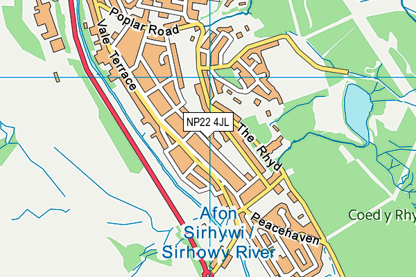 NP22 4JL map - OS VectorMap District (Ordnance Survey) NP22 4JL map - OS VectorMap District (Ordnance Survey)