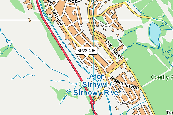 NP22 4JR map - OS VectorMap District (Ordnance Survey) NP22 4JR map - OS VectorMap District (Ordnance Survey)