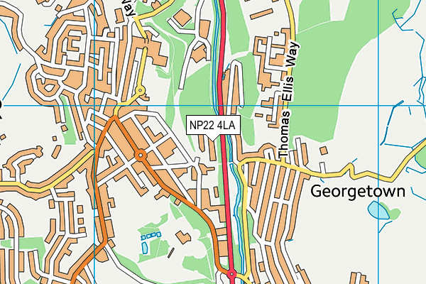 NP22 4LA map - OS VectorMap District (Ordnance Survey) NP22 4LA map - OS VectorMap District (Ordnance Survey)