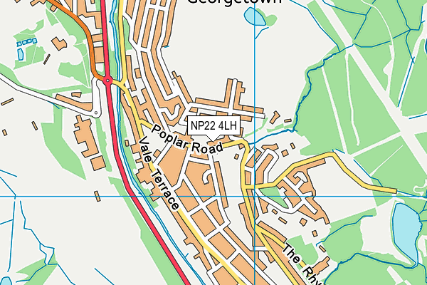NP22 4LH map - OS VectorMap District (Ordnance Survey) NP22 4LH map - OS VectorMap District (Ordnance Survey)