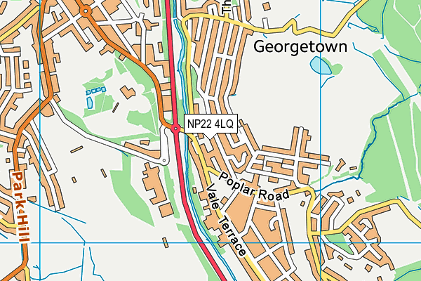 NP22 4LQ map - OS VectorMap District (Ordnance Survey) NP22 4LQ map - OS VectorMap District (Ordnance Survey)