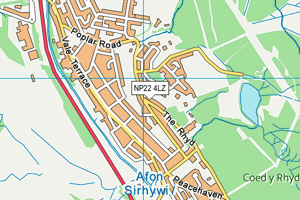 NP22 4LZ map - OS VectorMap District (Ordnance Survey)