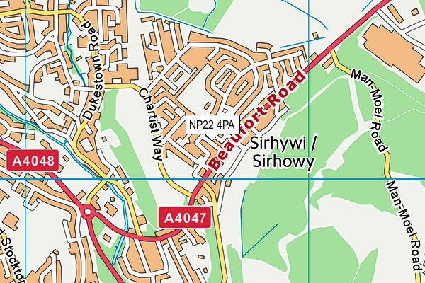 NP22 4PA map - OS VectorMap District (Ordnance Survey) NP22 4PA map - OS VectorMap District (Ordnance Survey)