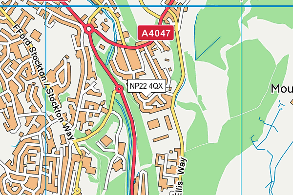 NP22 4QX map - OS VectorMap District (Ordnance Survey) NP22 4QX map - OS VectorMap District (Ordnance Survey)