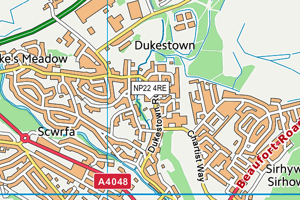 NP22 4RE map - OS VectorMap District (Ordnance Survey) NP22 4RE map - OS VectorMap District (Ordnance Survey)