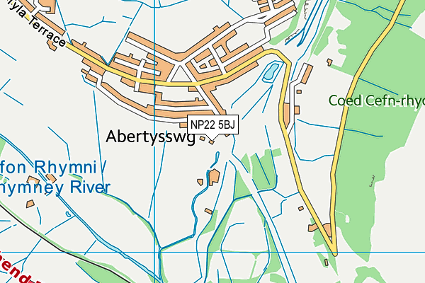 NP22 5BJ map - OS VectorMap District (Ordnance Survey) NP22 5BJ map - OS VectorMap District (Ordnance Survey)