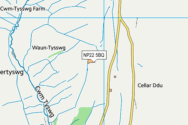 NP22 5BQ map - OS VectorMap District (Ordnance Survey) NP22 5BQ map - OS VectorMap District (Ordnance Survey)