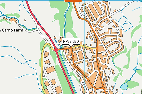 NP22 5ED map - OS VectorMap District (Ordnance Survey) NP22 5ED map - OS VectorMap District (Ordnance Survey)
