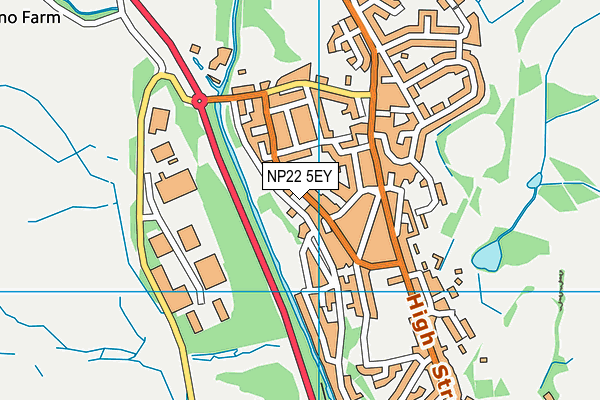 NP22 5EY map - OS VectorMap District (Ordnance Survey) NP22 5EY map - OS VectorMap District (Ordnance Survey)
