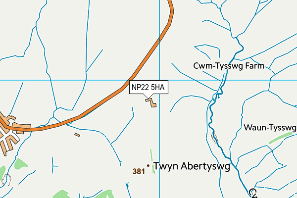 NP22 5HA map - OS VectorMap District (Ordnance Survey) NP22 5HA map - OS VectorMap District (Ordnance Survey)