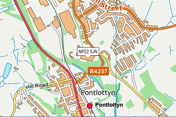 NP22 5JN map - OS VectorMap District (Ordnance Survey) NP22 5JN map - OS VectorMap District (Ordnance Survey)