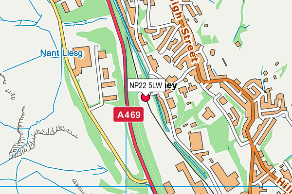 NP22 5LW map - OS VectorMap District (Ordnance Survey) NP22 5LW map - OS VectorMap District (Ordnance Survey)