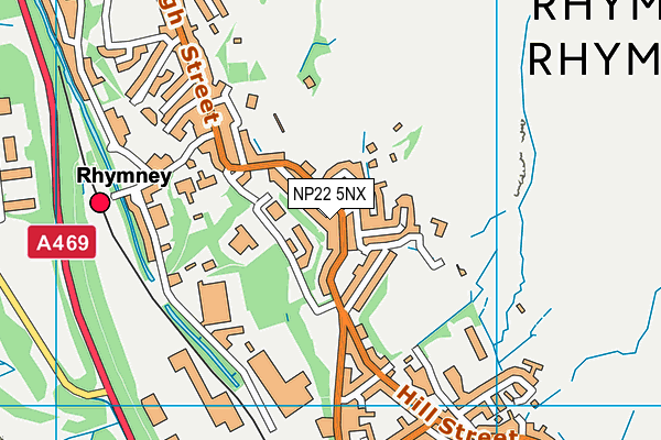 NP22 5NX map - OS VectorMap District (Ordnance Survey)