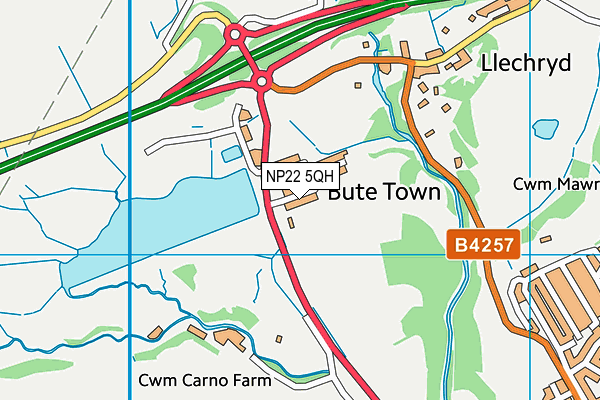NP22 5QH map - OS VectorMap District (Ordnance Survey) NP22 5QH map - OS VectorMap District (Ordnance Survey)