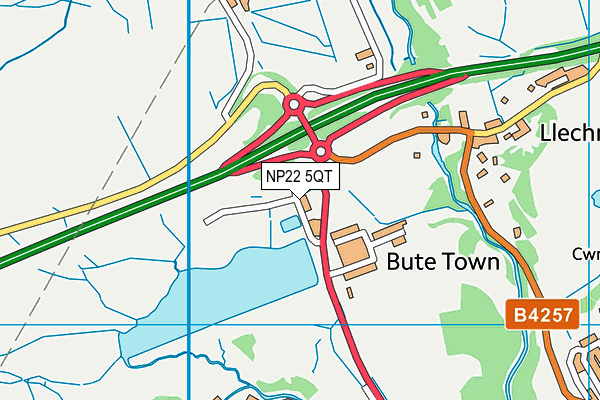 NP22 5QT map - OS VectorMap District (Ordnance Survey) NP22 5QT map - OS VectorMap District (Ordnance Survey)