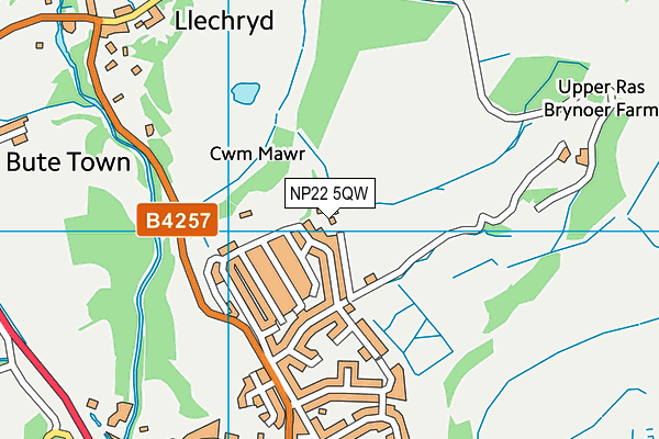 NP22 5QW map - OS VectorMap District (Ordnance Survey) NP22 5QW map - OS VectorMap District (Ordnance Survey)