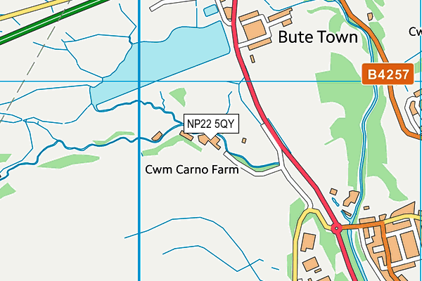 NP22 5QY map - OS VectorMap District (Ordnance Survey) NP22 5QY map - OS VectorMap District (Ordnance Survey)