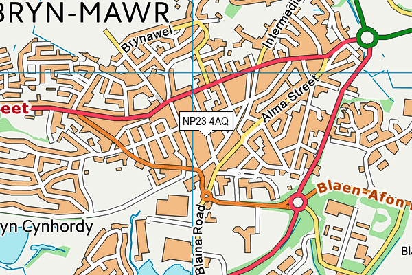 NP23 4AQ map - OS VectorMap District (Ordnance Survey) NP23 4AQ map - OS VectorMap District (Ordnance Survey)