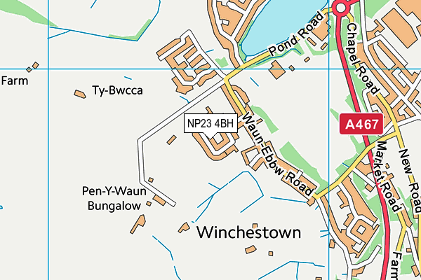 NP23 4BH map - OS VectorMap District (Ordnance Survey) NP23 4BH map - OS VectorMap District (Ordnance Survey)