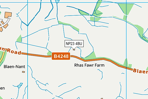 NP23 4BU map - OS VectorMap District (Ordnance Survey) NP23 4BU map - OS VectorMap District (Ordnance Survey)
