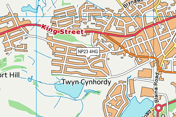 NP23 4HG map - OS VectorMap District (Ordnance Survey)