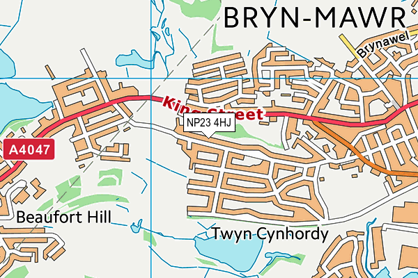 NP23 4HJ map - OS VectorMap District (Ordnance Survey) NP23 4HJ map - OS VectorMap District (Ordnance Survey)
