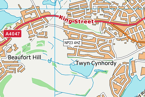 NP23 4HZ map - OS VectorMap District (Ordnance Survey) NP23 4HZ map - OS VectorMap District (Ordnance Survey)
