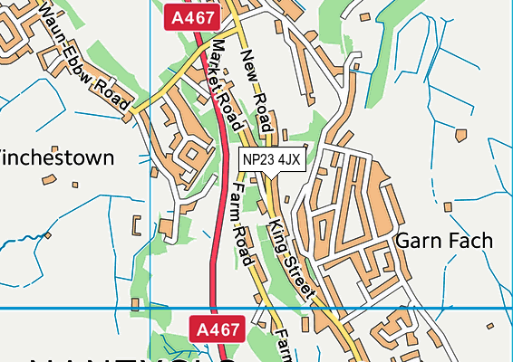 NP23 4JX map - OS VectorMap District (Ordnance Survey) NP23 4JX map - OS VectorMap District (Ordnance Survey)