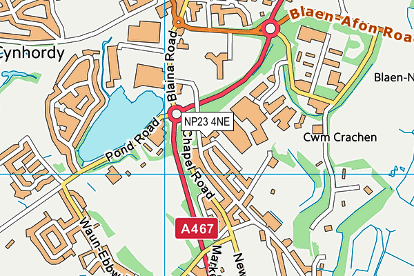 NP23 4NE map - OS VectorMap District (Ordnance Survey) NP23 4NE map - OS VectorMap District (Ordnance Survey)