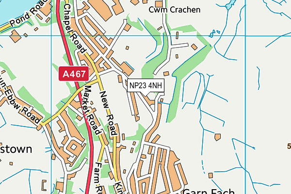 NP23 4NH map - OS VectorMap District (Ordnance Survey) NP23 4NH map - OS VectorMap District (Ordnance Survey)