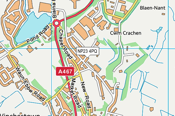 NP23 4PQ map - OS VectorMap District (Ordnance Survey) NP23 4PQ map - OS VectorMap District (Ordnance Survey)