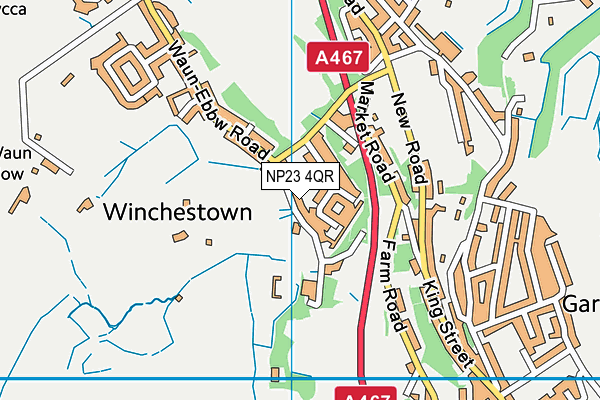 NP23 4QR map - OS VectorMap District (Ordnance Survey) NP23 4QR map - OS VectorMap District (Ordnance Survey)