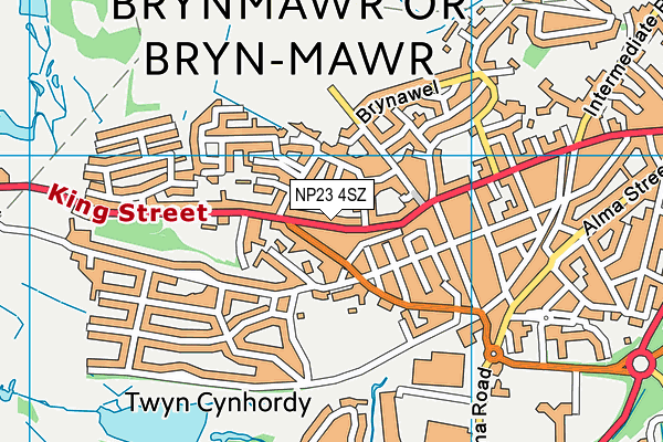 NP23 4SZ map - OS VectorMap District (Ordnance Survey)