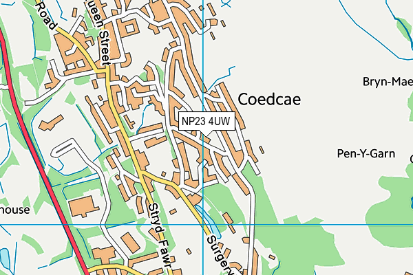 NP23 4UW map - OS VectorMap District (Ordnance Survey) NP23 4UW map - OS VectorMap District (Ordnance Survey)