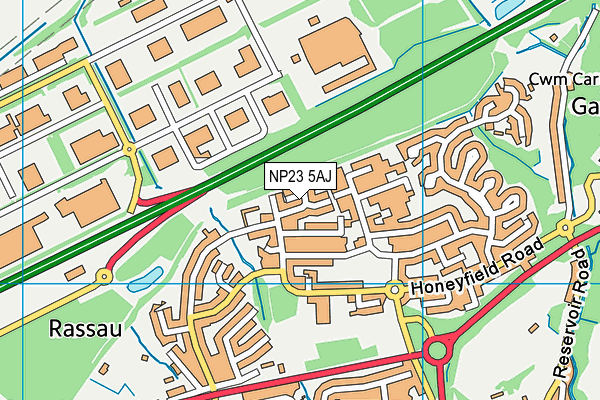 NP23 5AJ map - OS VectorMap District (Ordnance Survey) NP23 5AJ map - OS VectorMap District (Ordnance Survey)